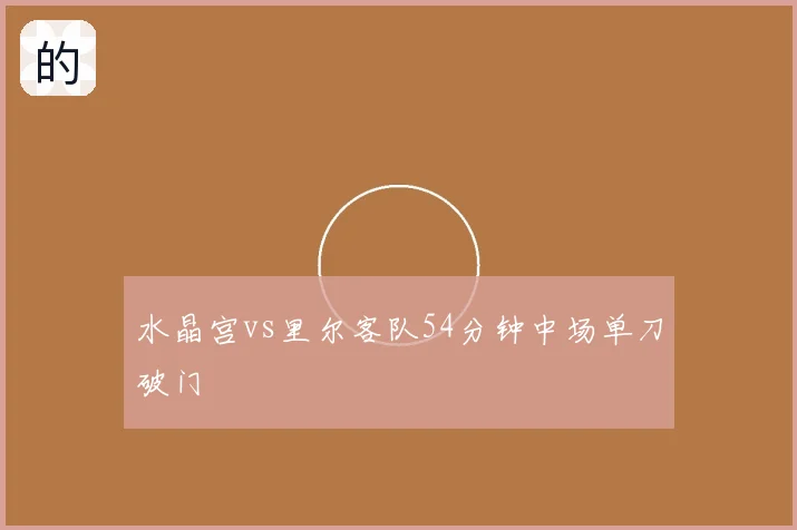 水晶宫vs里尔客队54分钟中场单刀破门